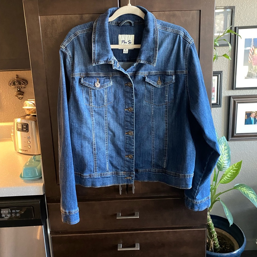 Per Se women’s denim jacket. Size 3X